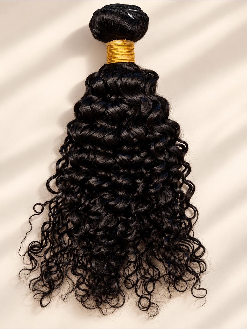 14 inch Premium Curly Human Hair Bundle - Black